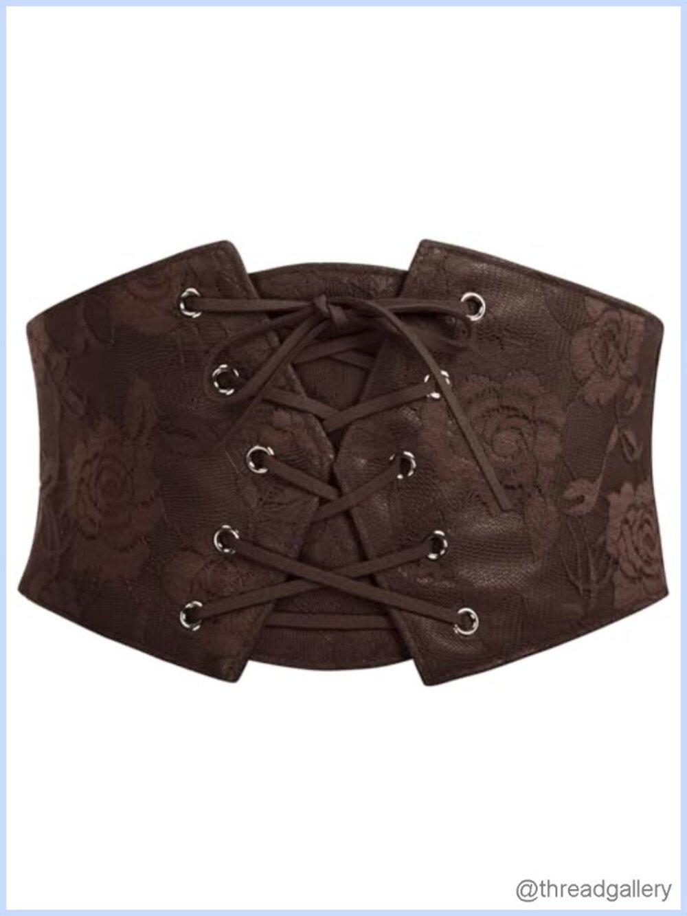 Wide Elastic Corset Belt Lace Up Renaissance Waist Belt